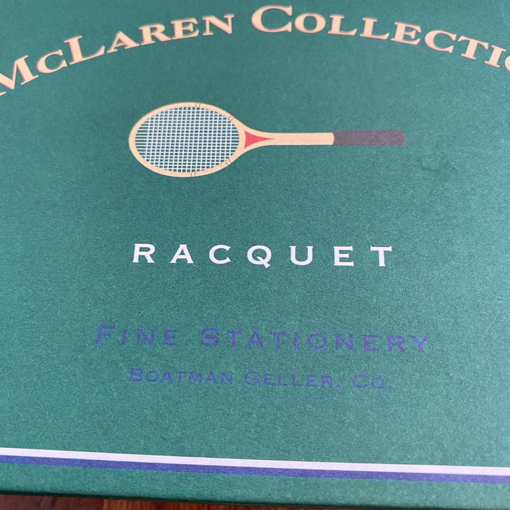 Boatman Geller Stationery McLaren Collection RACQUET Racquetball 20 Note Cards - Picture 3 of 6